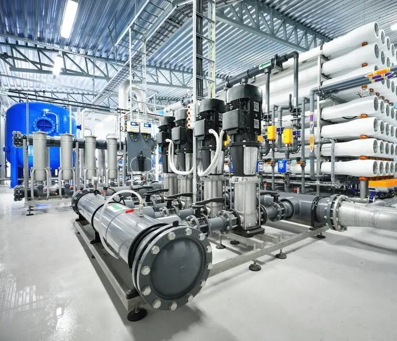 Installation de traitement d’eaux industrielles